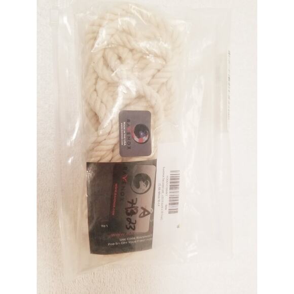 New Ravenox twisted cotton 1/4 x10 foot ZC-BR-White 10-1.4 lot 56 - Picture 1 of 4